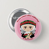 St.リマのバラ 缶バッジ (正面&裏面)