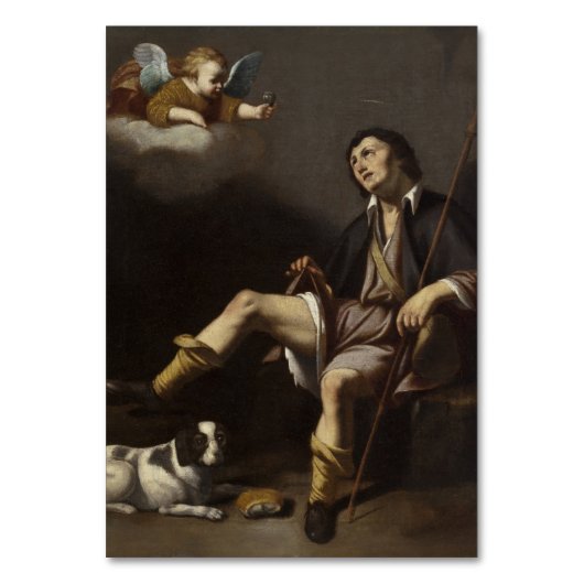 St.ロッコロッヒ祈りの言葉Corona Virus Card テーブルナンバー (正面)