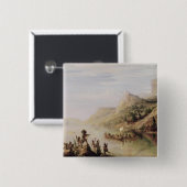 St.ローレンスを発見しているジェイクスCartier 缶バッジ (正面&裏面)