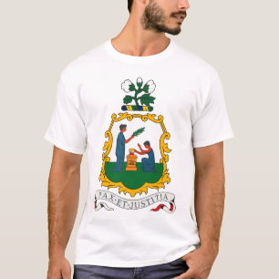 St.ヴィンチェンツォおよびTシャツグレナディンの紋章付き外衣 Tシャツ