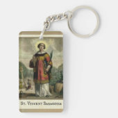 St.ヴィンチェンツォサラゴサ(両面の) Keychain キーホルダー (裏面)