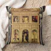 St.ヴィンチェンツォFerrerの祭壇の背後の飾り、c.1465 (polyptych) クッション (ブランケット)