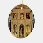 St.ヴィンチェンツォFerrerの祭壇の背後の飾り、c.1465 (polyptych) セラミックオーナメント (右)