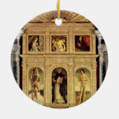 St.ヴィンチェンツォFerrerの祭壇の背後の飾り、c.1465 (polyptych) セラミックオーナメント (裏面)