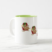 St.水田の日の脂肪猫 ツートーンマグカップ (正面左)