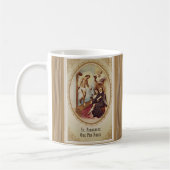 St.蟹座のイエス・キリストの十字の流浪性の守護聖人 コーヒーマグカップ (左)