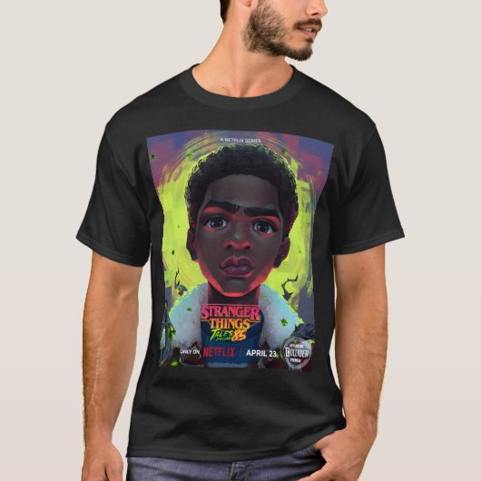 ST 85年の物語 (ルーカス) - ユニセックスTシャツ (黒) Tシャツ (正面)