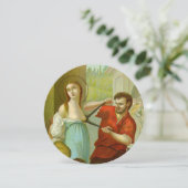 St Agatha (M3) 5.25 x 5.25インチ円形グリーティングカード (スタンド正面)