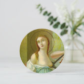 St Agatha (M3) 5.25 x 5.25インチ円形グリーティングカード (スタンド正面)