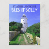 St. Agnes Leuchtturm - Isles Of Scilly ポストカード (正面)