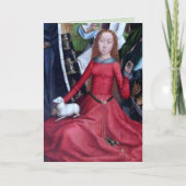 St. Agnes with Her Lamb (詳細; M 070)カード カード (正面)