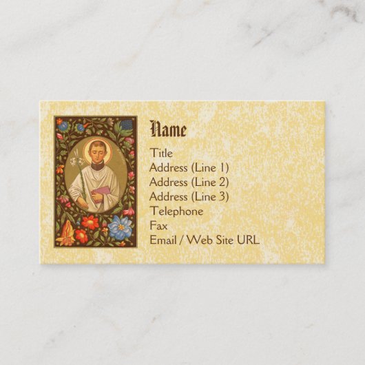 St. Aloysius Gonzaga (PM 01)標準 名刺 (正面)