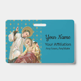 St Aloysius Gonzaga & Spague Victy (スタイル1; M06) バッジ