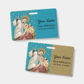 St Aloysius Gonzaga & Spague Victy (スタイル1; M06) バッジ (Front & Back)