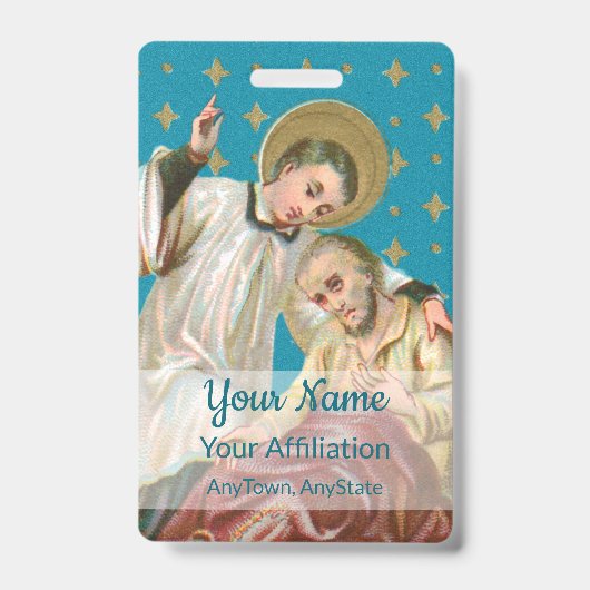 St Aloysius Gonzaga & Spague Victy (スタイル1; M06) バッジ (正面)