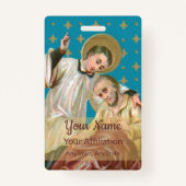 St Aloysius Gonzaga & Spague Victy (スタイル1; M06) バッジ (裏面)