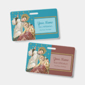 St Aloysius Gonzaga & Spague Victy (スタイル2; M06) バッジ (正面＆裏面)