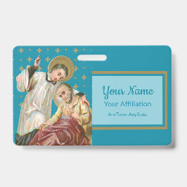 St Aloysius Gonzaga & Spague Victy (スタイル2; M06) バッジ