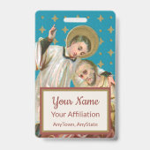 St Aloysius Gonzaga & Spague Victy (スタイル2; M06) バッジ (裏面)