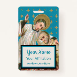 St Aloysius Gonzaga & Spague Victy (スタイル2; M06) バッジ