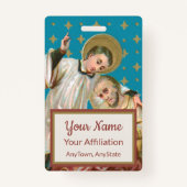 St Aloysius Gonzaga & Spague Victy (スタイル2; M06) バッジ (裏面)