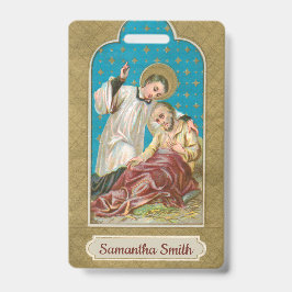 St Aloysius Gonzaga & Spague Victy (スタイル3; M06) バッジ