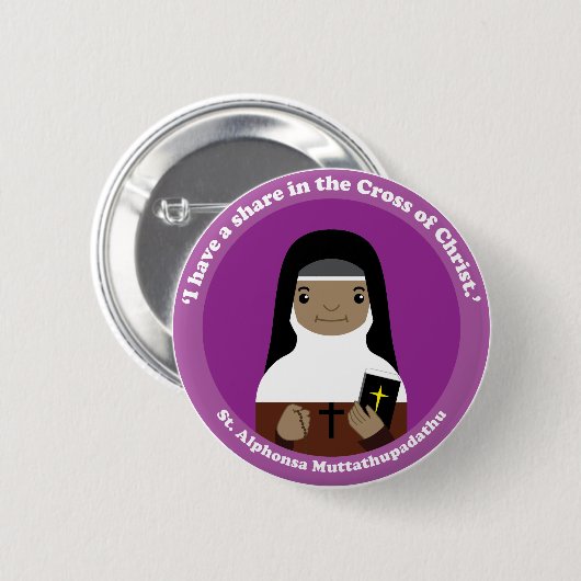 St. Alphonsa Muttathupadathu 缶バッジ (正面&裏面)
