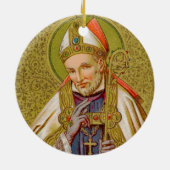 St. Alphonsus Liguori (SNV 02) （ラウンド） セラミックオーナメント (裏面)