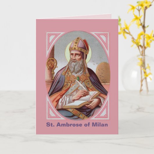 St. Ambrose of Milan (BEN 001) カード (黄色い花)