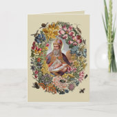 St. Ambrose of Milan with Flowers, Bees, and Hive カード (正面)