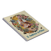 St. Ambrose of Milan with Flowers, Bees, and Hive ノートブック (右側)