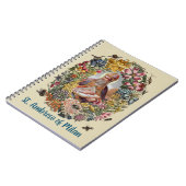 St. Ambrose of Milan with Flowers, Bees, and Hive ノートブック (左側)