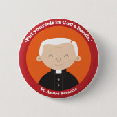St. André Bessette 缶バッジ (正面)