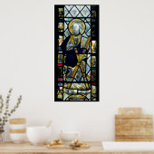 St. AndrewとSaltire Cross（英国） ポスター (キッチン)