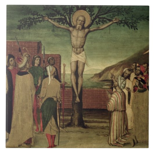 St Andrewのはりつけ タイル (正面)