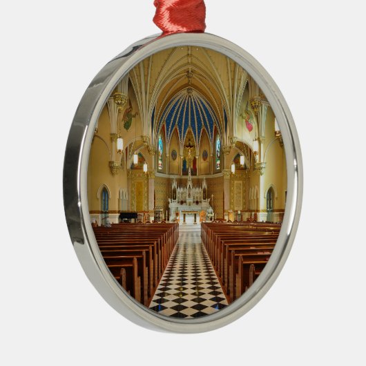 St Andrewのカトリック教会ロアノークヴァージニア メタルオーナメント (右)