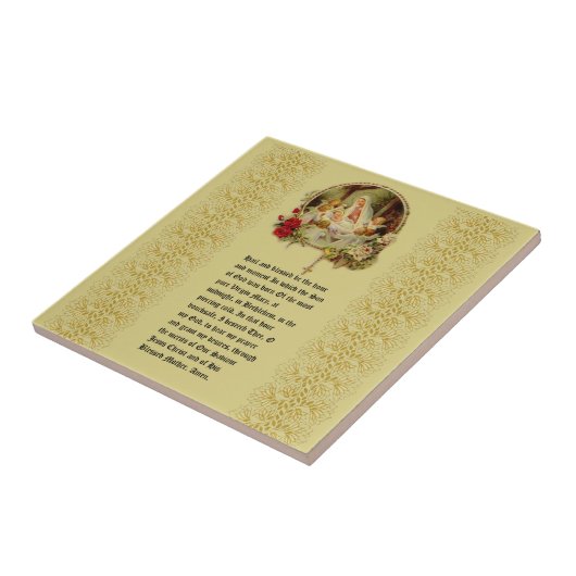 St Andrewのクリスマスの出現の祈りの言葉イエス・キリストメリー タイル (側面)