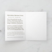 St AndrewのクリスマスのNovenaの祈りの言葉 シーズンカード (内部)