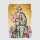 St Andrewのパトロンの漁師のゴルファースコットランド ゴルフタオル (正面)