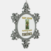 ST ANDREW スノーフレークピューターオーナメント (左)