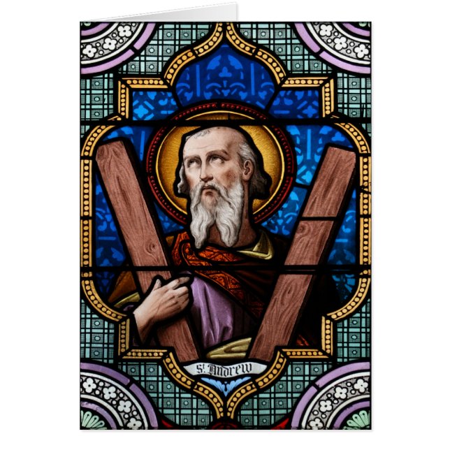 St Andrew (使徒アンドリュー)のステンドグラスの芸術 (正面)
