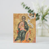 St. Andrew by Theodore Poulakis正統派アイコン ポストカード (スタンド正面)