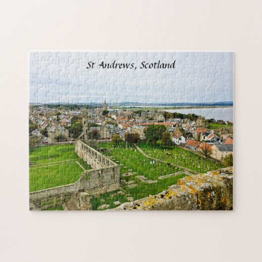 St Andrews Scotland Cathedral Tower town skyline ジグソーパズル (横)