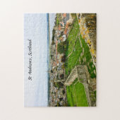 St Andrews Scotland Cathedral Tower town skyline ジグソーパズル (縦)