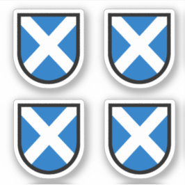 St. Andrew's Shield - 4 Up - Contour Cut シール