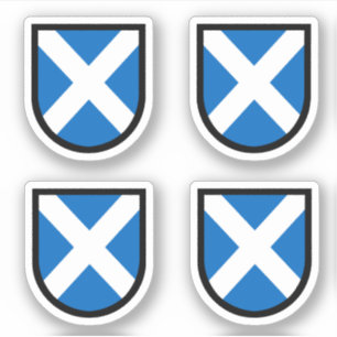 St. Andrew's Shield - 4 Up - Contour Cut シール