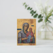 St. Anna and the Theotokos Pregnancy Prayer Card プレイスカード (スタンド正面)