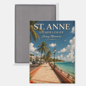 St Anne Guadeloupe マグネット (正面/裏面)