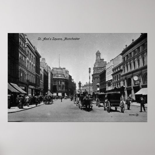 St. Ann's Square, Manchester, c.1910 ポスター (正面)