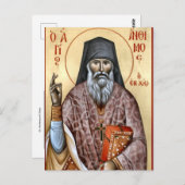 St. Anthimos of Chios Orthodox Christian Icon      ポストカード (正面/裏面)